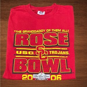 ROSE BOWL GAME “THE GRANDADDY OF THEM ALL” USC TROJANS 2006 T-SHIRT XXL